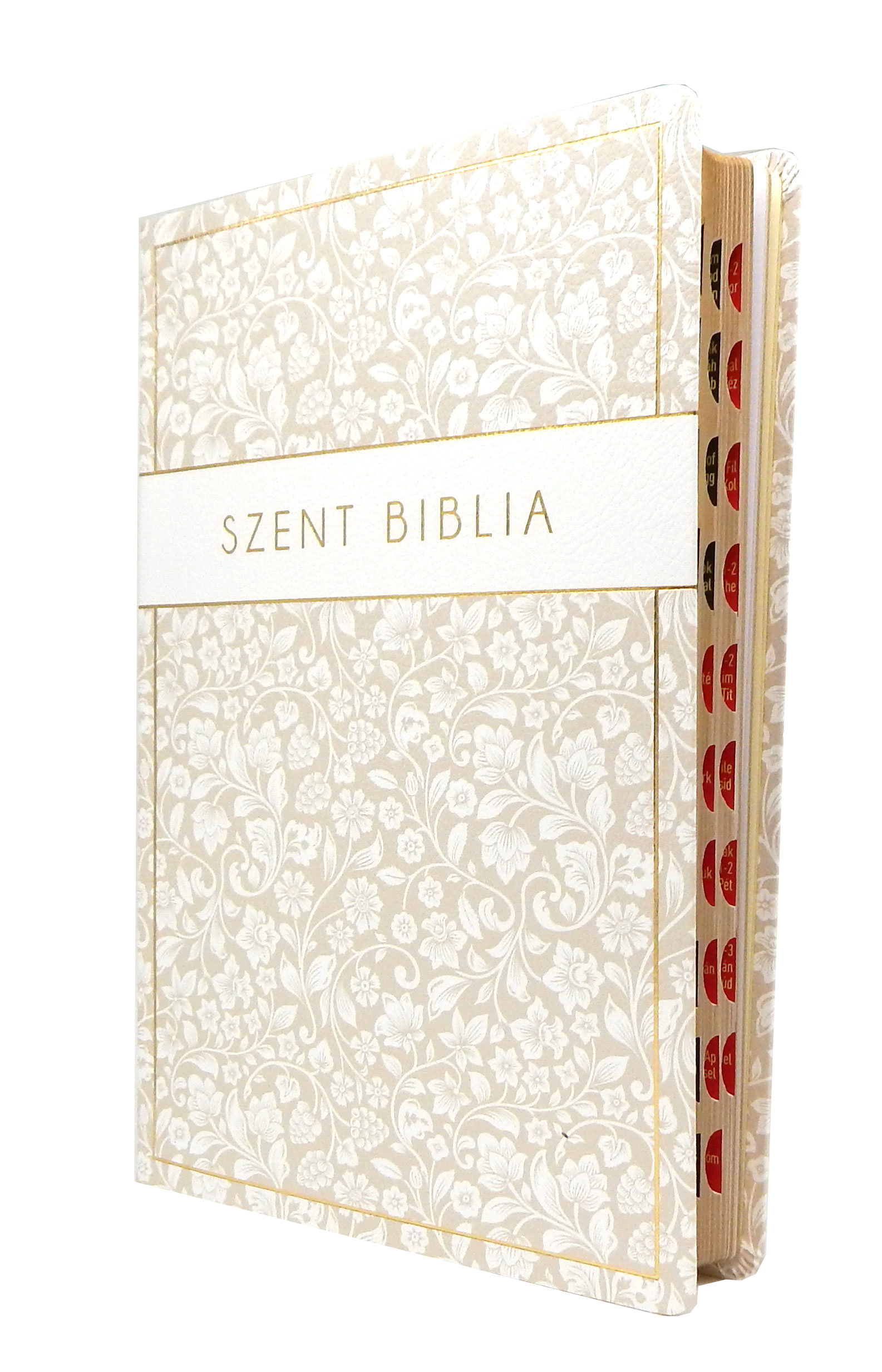 Biblia - Nagy - Növénymintás - Regiszteres