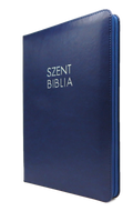 Biblia - Nagy - Sötétkék - Cipzáros