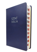 Biblia - Nagy - Sötétkék - Regiszteres