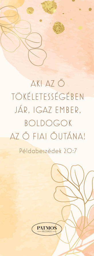 Leveles narancssárga könyvjelző