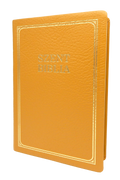 Bőr Biblia - Nagy - Mustársárga