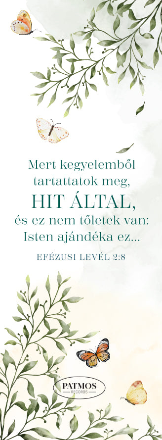 Lepkés, leveles könyvjelző
