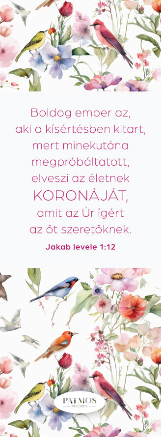 Madaras, virágos könyvjelző