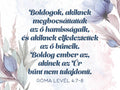 Kék virágos hűtőmágnes