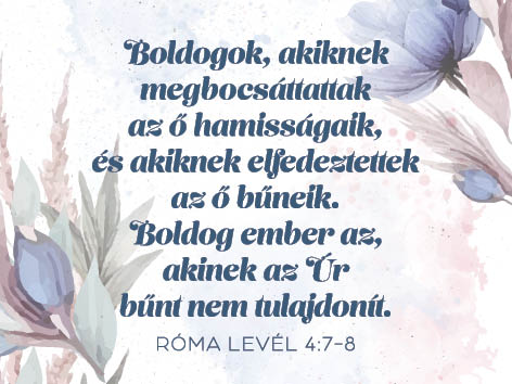 Kék virágos hűtőmágnes