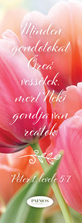 Tulipános könyvjelző
