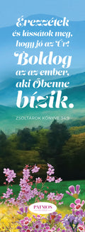 Virágos domboldal könyvjelző